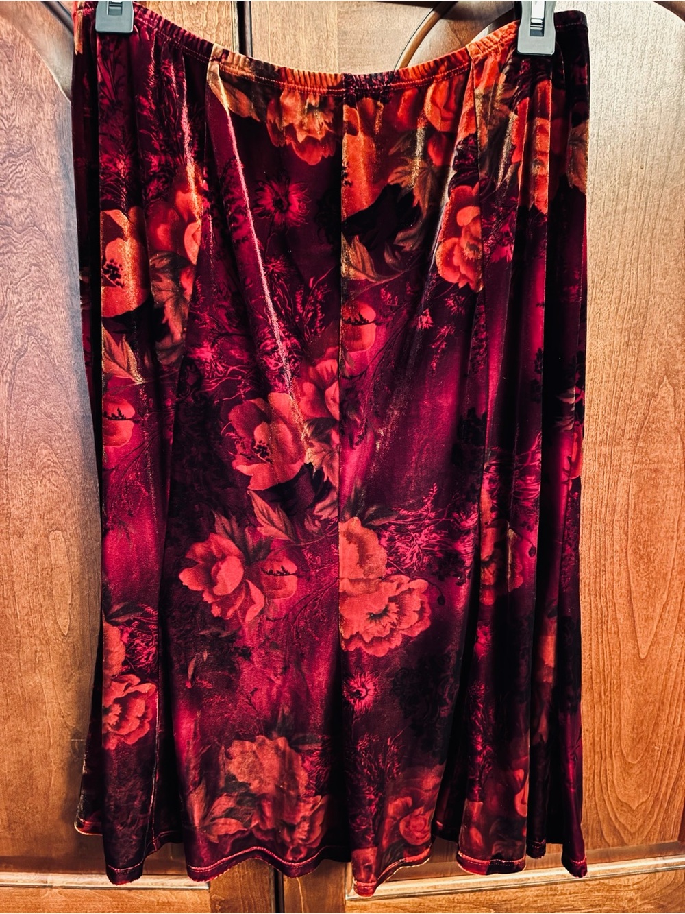 Velvet Midi Skirt fall y2k whimsigoth dark romantic fairy grunge large 2000s